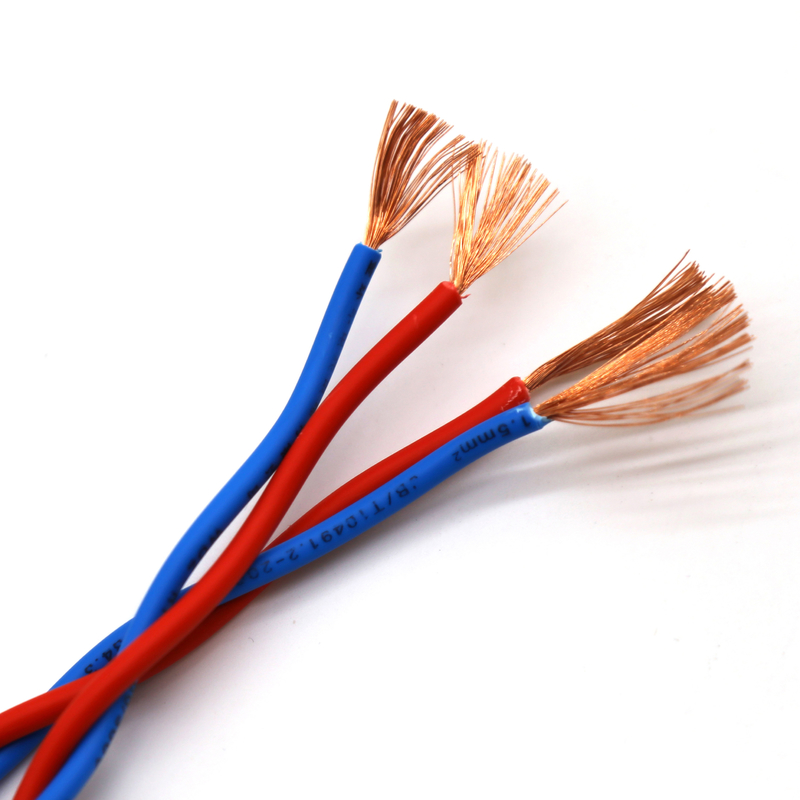 2*1.5 Square Mm PVC Flexible Electrical Cable Oxygen Free Conductor RVS