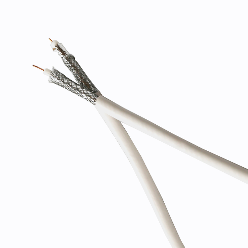 SYV755 PE Insulated Flexible Coaxial Cable RG6 RG11 RG59 High Performance