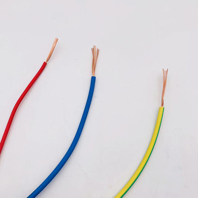 Antiwear Heatproof Single Core Insulated Wire , Multicolor PVC Single Core Cable